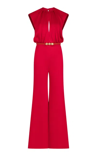 Silvia Tcherassi Noel Wide-leg Jumpsuit In Red