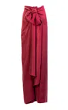 Silvia Tcherassi Nuria Wide Leg Pants In Red