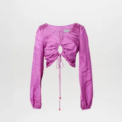 Silvia Tcherassi Odette Blouse In Magenta