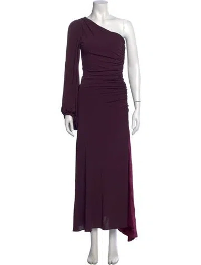 Pre-owned Silvia Tcherassi One-shoulder Long Dress In Purple