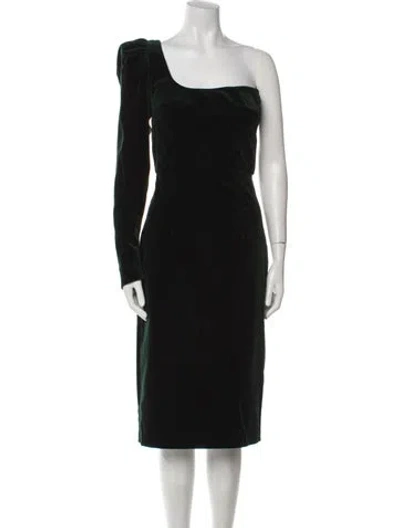Pre-owned Silvia Tcherassi One-shoulder Midi Length Dress W/ Tags In Black