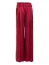 Silvia Tcherassi Opal Buttoned Trousers In Red