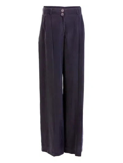 Silvia Tcherassi Opal Pleated Trousers In Blue