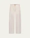 Silvia Tcherassi Opal Wide Leg Pants In White