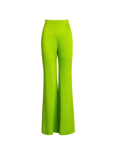 Silvia Tcherassi Palermo Flared Trousers In Green