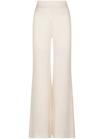 Silvia Tcherassi Palermo Wide-leg Trousers In White