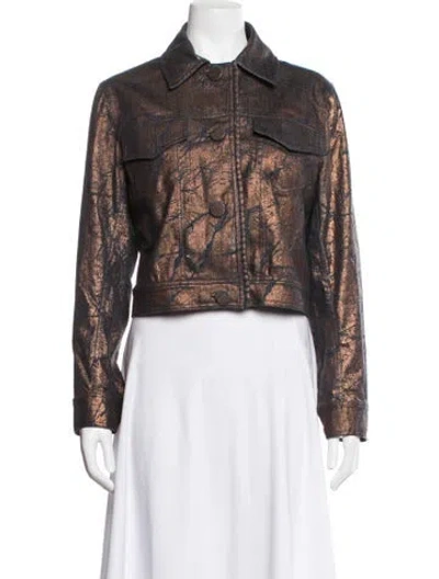 Pre-owned Silvia Tcherassi Patterned Jacket In Brown