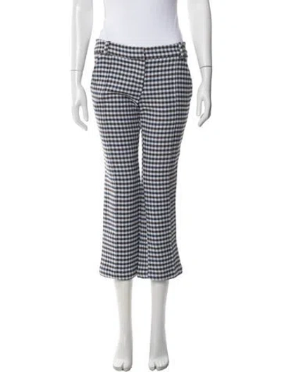Pre-owned Silvia Tcherassi Plaid Print Flared Pants W/ Tags In Multi