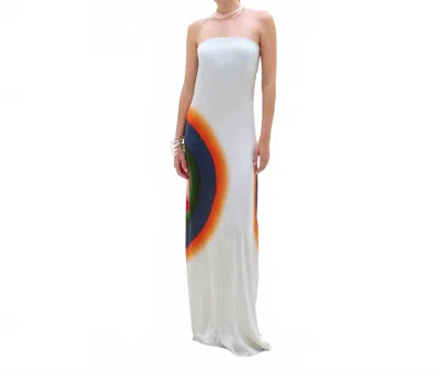 Pre-owned Silvia Tcherassi Pre-loved Bahiana Dress In Silver /multi