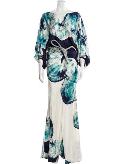 Pre-owned Silvia Tcherassi Printed Long Dress