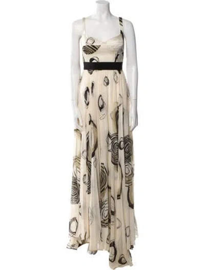 Pre-owned Silvia Tcherassi Printed Long Dress In Multi