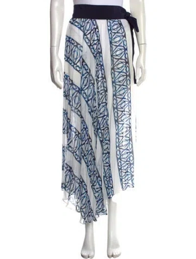 Pre-owned Silvia Tcherassi Printed Long Skirt In Multi