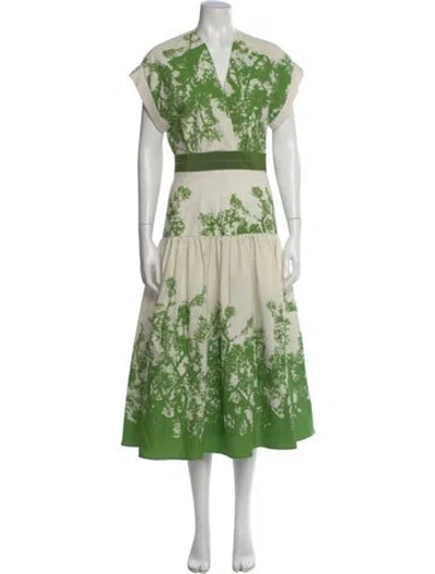 Pre-owned Silvia Tcherassi Printed Midi Length Dress In Multi