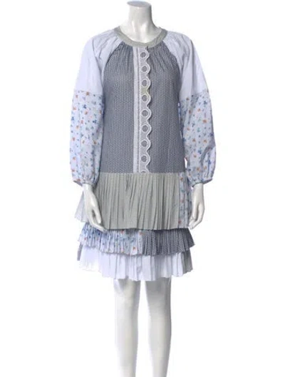 Pre-owned Silvia Tcherassi Printed Mini Dress In Multi