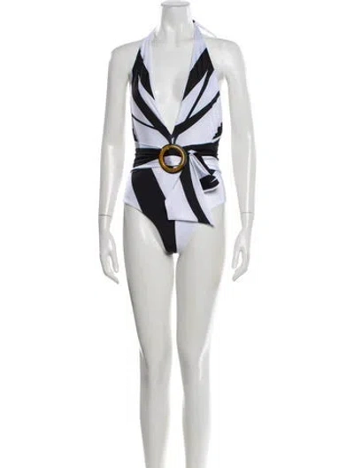 Pre-owned Silvia Tcherassi Printed One-piece In Green