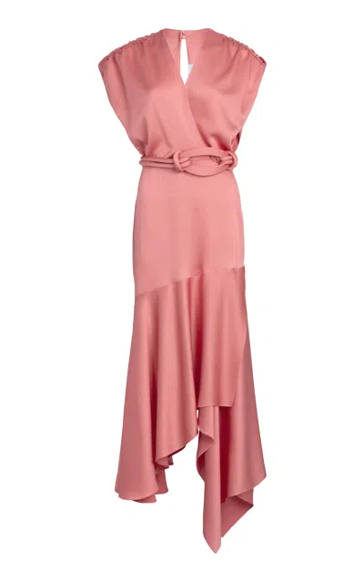 Silvia Tcherassi Protea Midi Dress In Pink