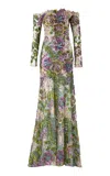 Silvia Tcherassi Rafaella Embellished Gown In Multi