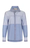 Silvia Tcherassi Raina Striped Cotton Shirt