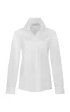 Silvia Tcherassi Raizel Cotton Button-down Shirt In White