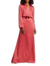 Silvia Tcherassi Ravenna Belted Maxi Dress In Pink