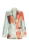 Silvia Tcherassi Rebeca Sequined Blazer In Multi