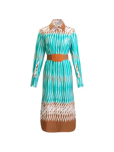 Silvia Tcherassi Ronzone Midi Dress In Blue