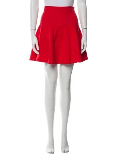 Pre-owned Silvia Tcherassi Ruffle Embellishment Mini Skirt In Orange