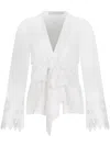 Silvia Tcherassi Saanvi Linen Blouse In Weiss