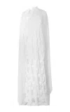 Silvia Tcherassi Sabina Floral-textured Maxi Dress In White