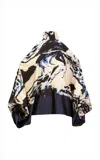 Silvia Tcherassi Safira Asymmetric Silk Top In Black