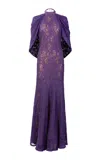Silvia Tcherassi Salvina Cold Shoulder Dress In Purple