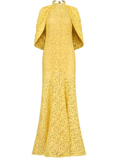 Silvia Tcherassi Salvina Gown In Yellow
