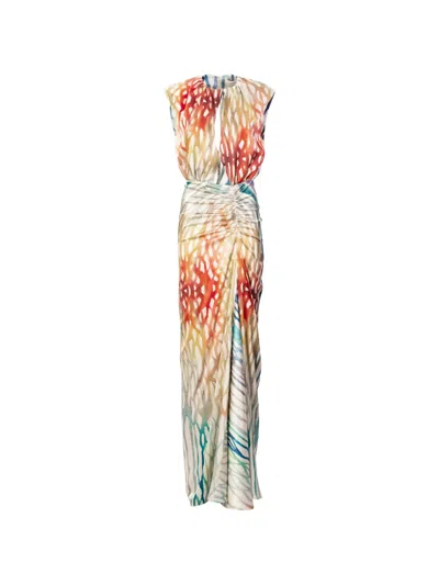 Silvia Tcherassi Samaira Printed Maxi Dress In Multi