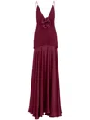 Silvia Tcherassi Gana Embellished Gown In Red