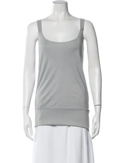 Pre-owned Silvia Tcherassi Scoop Neck Sleeveless Top In Green