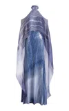 Silvia Tcherassi Serenela Silk-blend Halter Maxi Dress In Multi