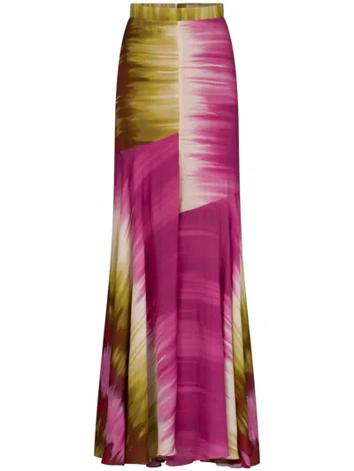 Silvia Tcherassi Shane Maxi Skirt In Purple