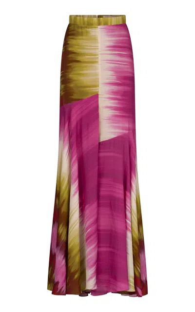 Silvia Tcherassi Shane Printed Maxi Skirt In Multi