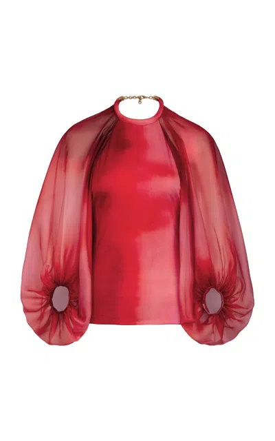 Silvia Tcherassi Shara Blouse In Red