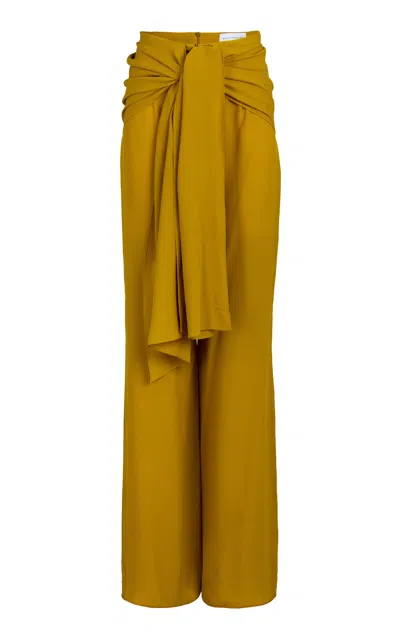 Silvia Tcherassi Shay Straight Leg Pants In Brown