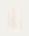 Silvia Tcherassi Shela Gathered Halter Blouse In White