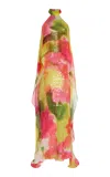 Silvia Tcherassi Sherry Printed Stretch-silk Gown In Pink