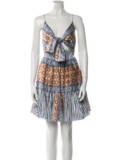 Pre-owned Silvia Tcherassi Silk Knee-length Dress In Blue