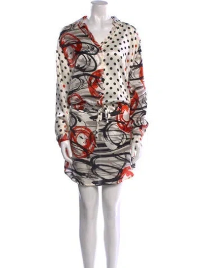 Pre-owned Silvia Tcherassi Silk Knee-length Dress In Multi