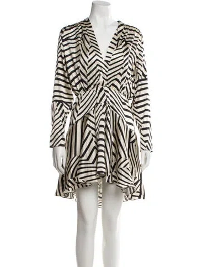 Pre-owned Silvia Tcherassi Silk Knee-length Dress In Neutral