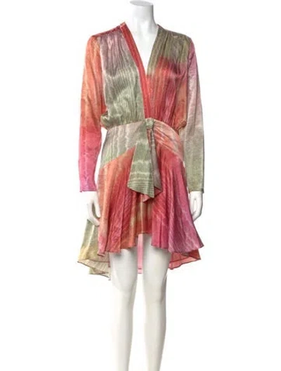 Pre-owned Silvia Tcherassi Silk Knee-length Dress In Orange