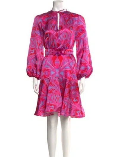 Pre-owned Silvia Tcherassi Silk Knee-length Dress In Pink