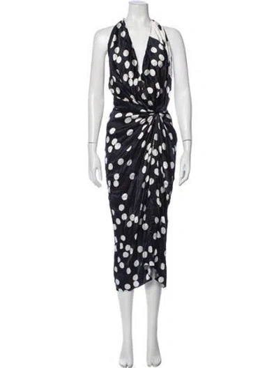 Pre-owned Silvia Tcherassi Silk Long Dress In Blue