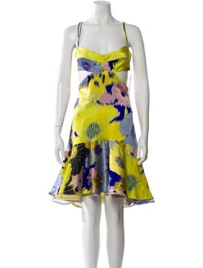 Pre-owned Silvia Tcherassi Silk Midi Length Dress In Green