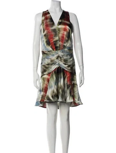 Pre-owned Silvia Tcherassi Silk Mini Dress In Multicolor